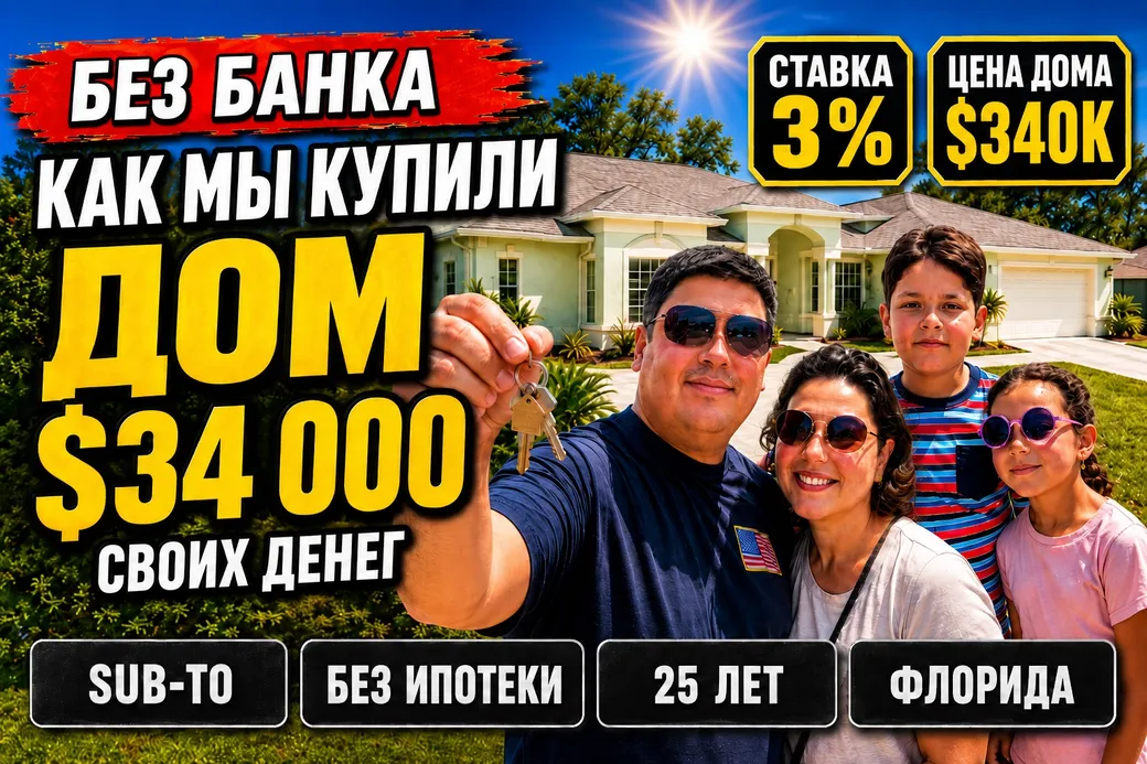 Как купить дом в США без банка: наш subto