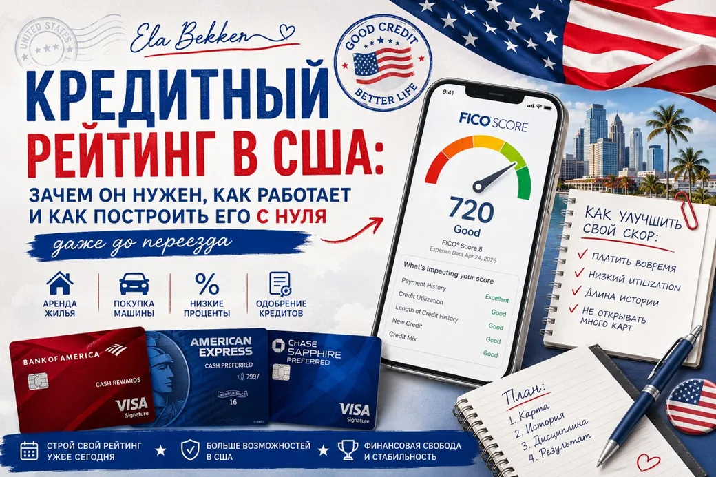 Кредитный рейтинг в США: как построить с нуля