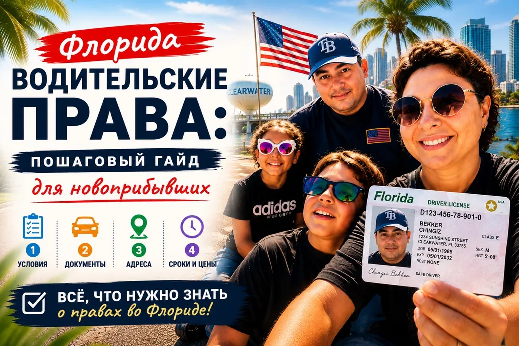 Водительские права во Флориде с нуля: как было у нас